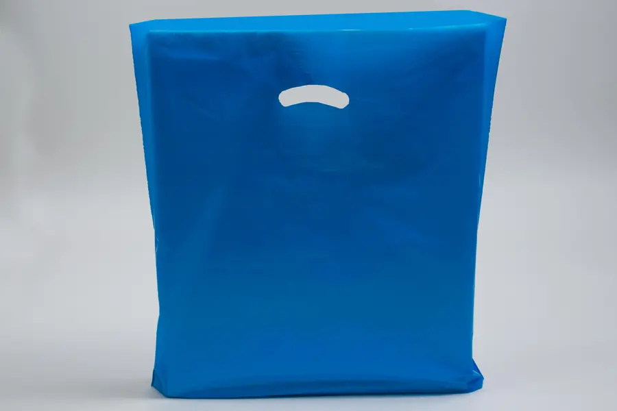 20W x 5D x 20H, Super Gloss Plastic Bags, Dark Blue