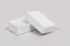 1-1/8L x 1-3/4W x 5/8H, 2-Piece Set-Up Jewelry Boxes w/Fiber Insert, Gloss White