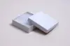 3-1/2L x 3-1/2W x 1H, 2-Piece Set-Up Jewelry Boxes w/Fiber Insert, Gloss White
