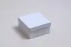 3-1/2L x 3-1/2W x 2H, 2-Piece Set-Up Jewelry Boxes w/Fiber Insert, Gloss White