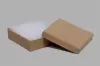 3-1/2L x 3-1/2W x 1H, 2-Piece Set-Up Jewelry Boxes w/Fiber Insert, Natural Kraft