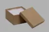 3-1/2L x 3-1/2W x 2H, 2-Piece Set-Up Jewelry Boxes w/Fiber Insert, Natural Kraft