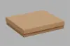 5-1/2L x 8W x 1-1/4H, 2-Piece Set-Up Jewelry Boxes w/Fiber Insert, Natural Kraft