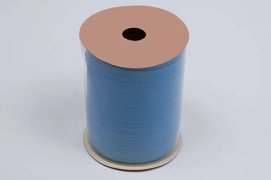 100 yds, Paper Raffia Ribbon On Rolls, Royal Blue