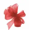 1-1/2W x 100 yds, Sheer Organza Ribbon, Red