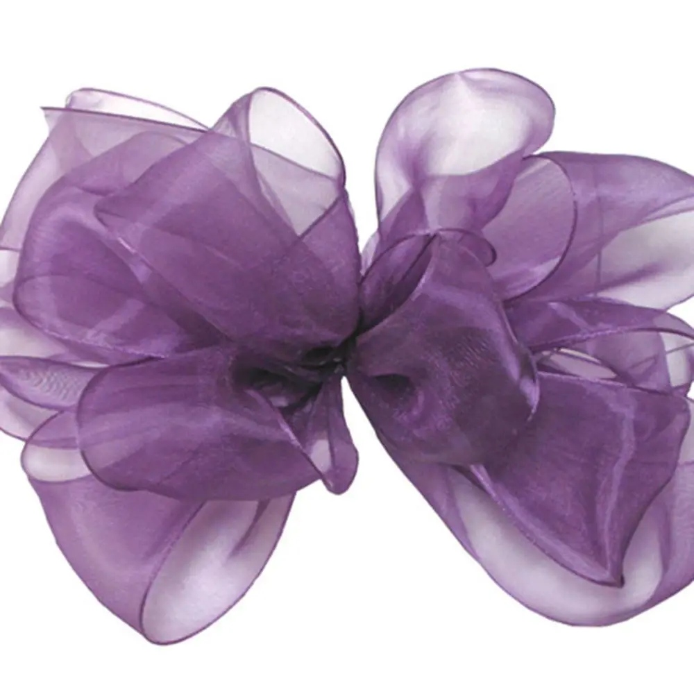 1-1/2W x 100 yds, Sheer Organza Ribbon, Regal Purple