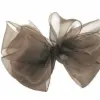 1-1/2W x 100 yds, Sheer Organza Ribbon, Chocolate Brown