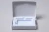 4-5/8L x 3-3/8W x 5/8H, Flip-Boxes Gift Card Boxes - Plastic Insert, Pearl Lace