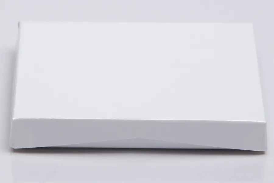 4-5/8L x 3-3/8W x 5/8H, Flip-Boxes Gift Card Boxes - Plastic Insert, Pearl Sheen Ice