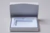 4-5/8L x 3-3/8W x 5/8H, Flip-Boxes Gift Card Boxes - Plastic Insert, Pearl Sheen Ice