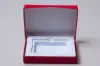 4-5/8L x 3-3/8W x 5/8H, Flip-Boxes Gift Card Boxes - Plastic Insert, Red Ice