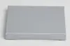 4-5/8L x 3-3/8W x 5/8H, Flip-Boxes Gift Card Boxes - Plastic Insert, Silver Ice