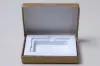 4-5/8L x 3-3/8W x 5/8H, Flip-Boxes Gift Card Boxes - Plastic Insert, Gold Rib