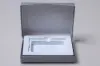 4-5/8L x 3-3/8W x 5/8H, Flip-Boxes Gift Card Boxes - Plastic Insert, Silver Matte