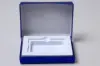 4-5/8L x 3-3/8W x 5/8H, Flip-Boxes Gift Card Boxes - Plastic Insert, Blue Metallic Embossed