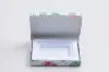 4-5/8L x 3-3/8W x 5/8H, Flip-Boxes Gift Card Boxes - Plastic Insert, Red & Green Wreath