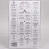 11W x 17L, Menu Sleeves, Clear