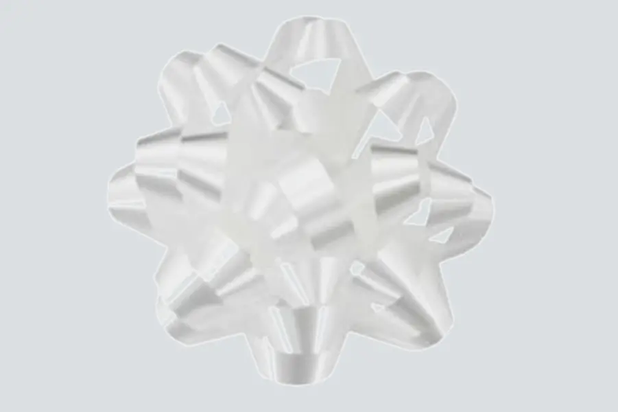 4-1/4W, PEEL AND STICK POM BOWS, WHITE