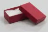 2-1/2L x 1-1/2W x 7/8H, 2-Piece Set-Up Jewelry Boxes w/Fiber Insert, Brick Red