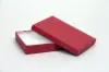 5L x 6W x 1H, 2-Piece Set-Up Jewelry Boxes w/Fiber Insert, Brick Red