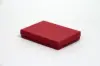 5-1/4L X 3-3/4W X 7/8H, 2-PIECE SET-UP JEWELRY BOXES W/FIBER INSERT, BRICK RED