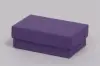 2-1/2L x 1-1/2W x 7/8H, 2-Piece Set-Up Jewelry Boxes w/Fiber Insert, Deep Purple