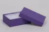 3L x 2-1/8W x 1H, 2-Piece Set-Up Jewelry Boxes w/Fiber Insert, Deep Purple
