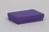 5-1/4L X 3-3/4W X 7/8H, 2-PIECE SET-UP JEWELRY BOXES W/FIBER INSERT, DEEP PURPLE