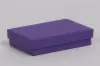 5L x 6W x 1H, 2-Piece Set-Up Jewelry Boxes w/Fiber Insert, Deep Purple