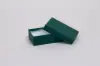 2-1/2L x 1-1/2W x 7/8H, 2-Piece Set-Up Jewelry Boxes w/Fiber Insert, Dark Green