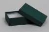 3-1/2L x 3-1/2W x 1H, 2-Piece Set-Up Jewelry Boxes w/Fiber Insert, Dark Green