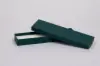 2L x 8W x 7/8H, 2-Piece Set-Up Jewelry Boxes w/Fiber Insert, Dark Green
