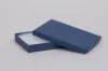 6L x 5W x 1H, 2-Piece Set-Up Jewelry Boxes w/Fiber Insert, Navy Matte