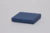 5-1/4L X 3-3/4W X 7/8H, 2-PIECE SET-UP JEWELRY BOXES W/FIBER INSERT, NAVY MATTE