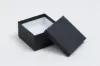 3-1/2L x 3-1/2W x 2H, 2-Piece Set-Up Jewelry Boxes w/Fiber Insert, Onyx