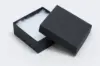 3-1/2L x 3-1/2W x 1-1/2H, 2-Piece Set-Up Jewelry Boxes w/Fiber Insert, Onyx