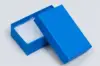 2-1/2L x 1-1/2W x 7/8H, 2-Piece Set-Up Jewelry Boxes w/Fiber Insert, Matte Cobalt Blue
