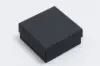 3-1/2L x 3-1/2W x 1-1/2H, 2-Piece Set-Up Jewelry Boxes w/Fiber Insert, Onyx