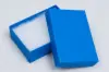 2-1/8L x 3W x 1H, 2-Piece Set-Up Jewelry Boxes w/Fiber Insert, Matte Cobalt Blue