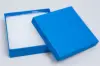 3-1/2L x 3-1/2W x 1H, 2-Piece Set-Up Jewelry Boxes w/Fiber Insert, Matte Cobalt Blue