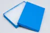 3-3/4L x 5-1/4W x 7/8H, 2-Piece Set-Up Jewelry Boxes w/Fiber Insert, Matte Cobalt Blue
