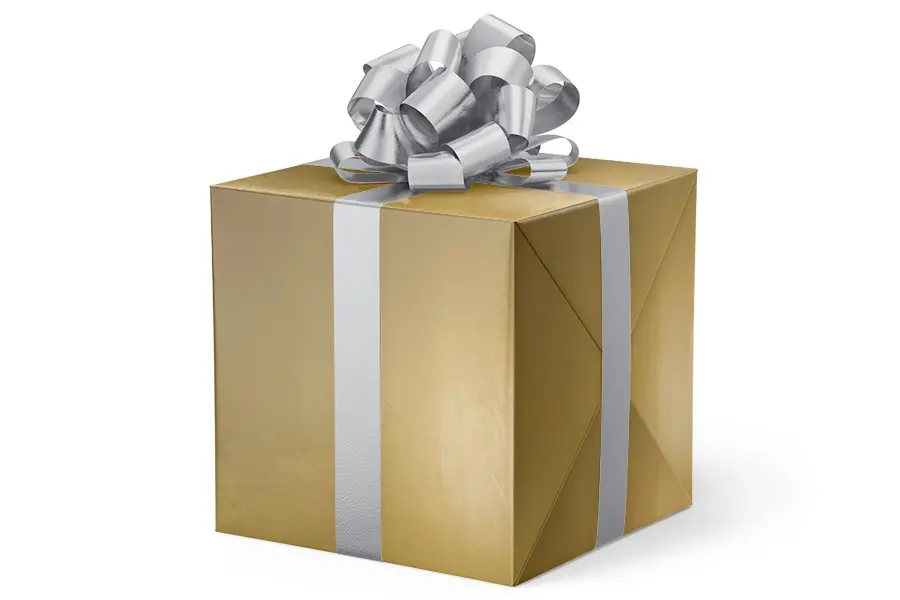 24W x 417 ft, Solid Wrapping Paper, Gold Solid
