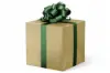 24W x 417 ft, Everyday Wrapping Paper, Gold Herringbone