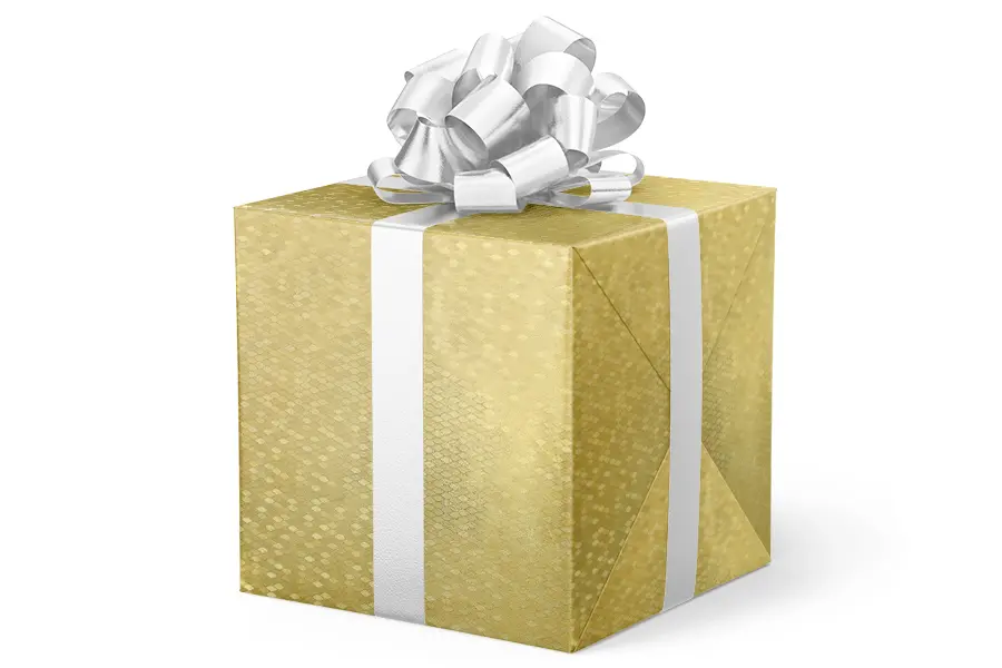 24W x 417 ft, Everyday Wrapping Paper, Crystal Diamond