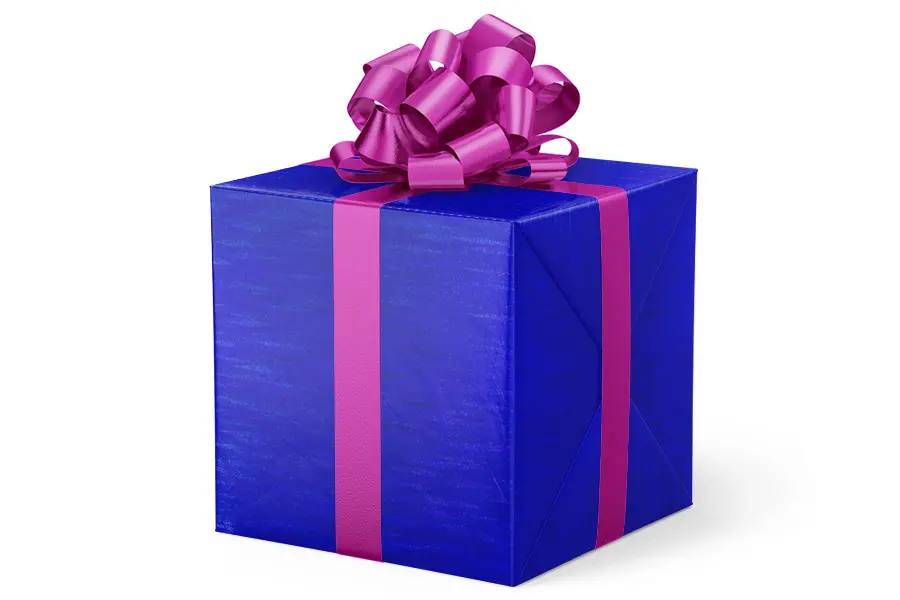 24W x 417 ft, Everyday Wrapping Paper, Dramatic Blue Dart