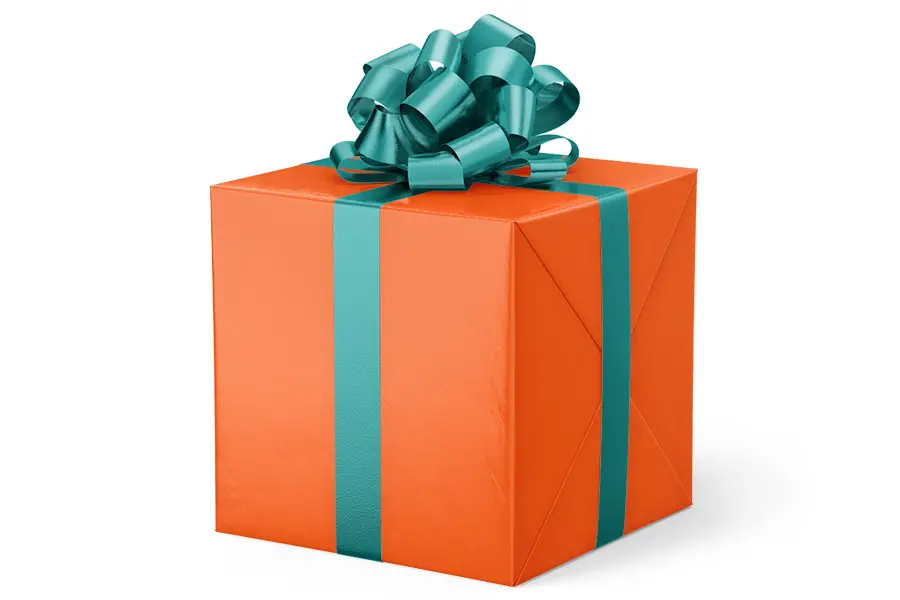 24W x 417 ft, Solid Wrapping Paper, Fluorescent Orange Velvet