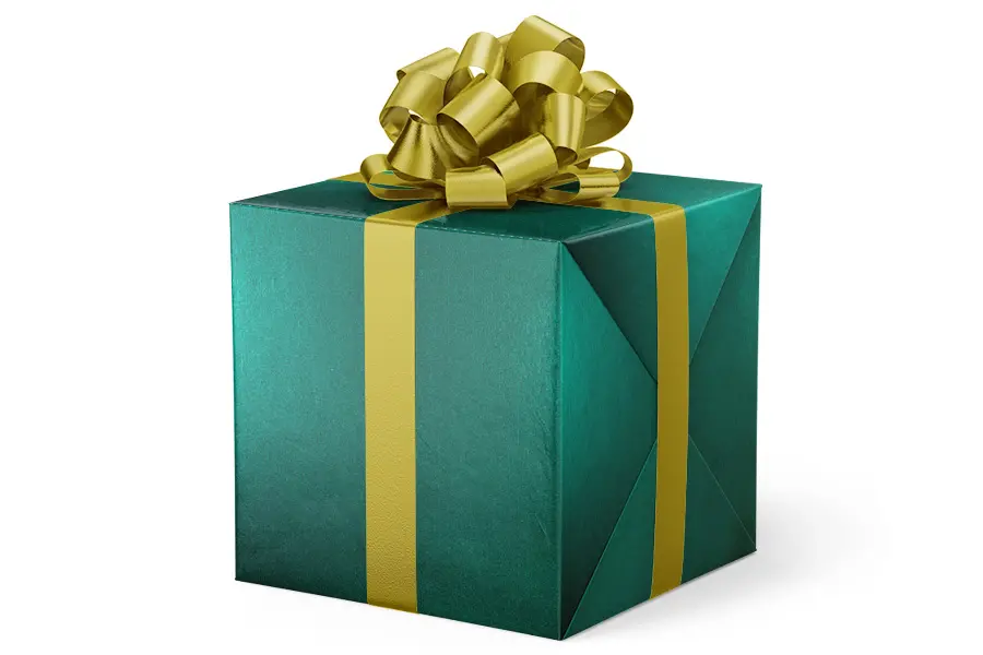 24W x 417 ft, Holiday Wrapping Paper, Special Hunter Green Soft Touch
