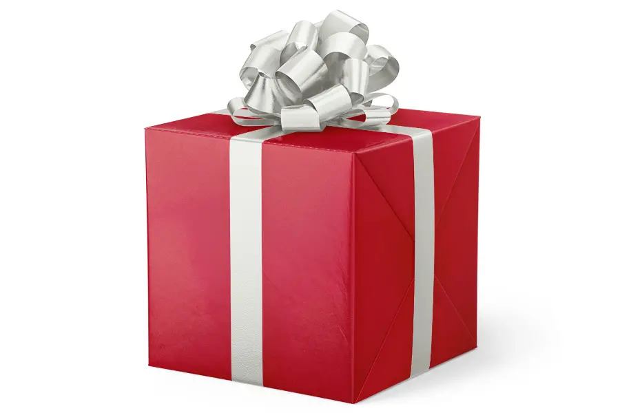 24W x 417 ft, Solid Wrapping Paper, Chrome Red