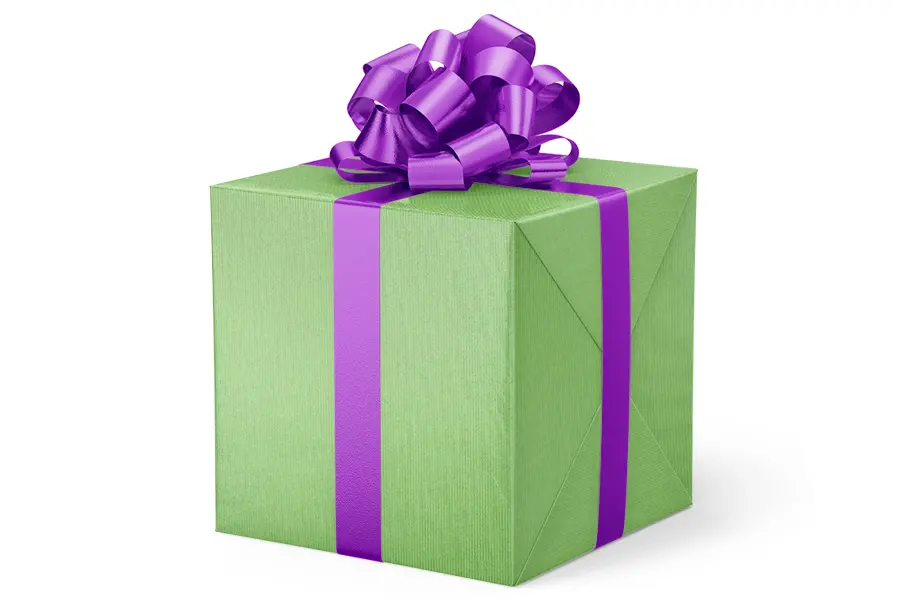24W x 417 ft, Everyday Wrapping Paper, Groove Stripe Apple Green
