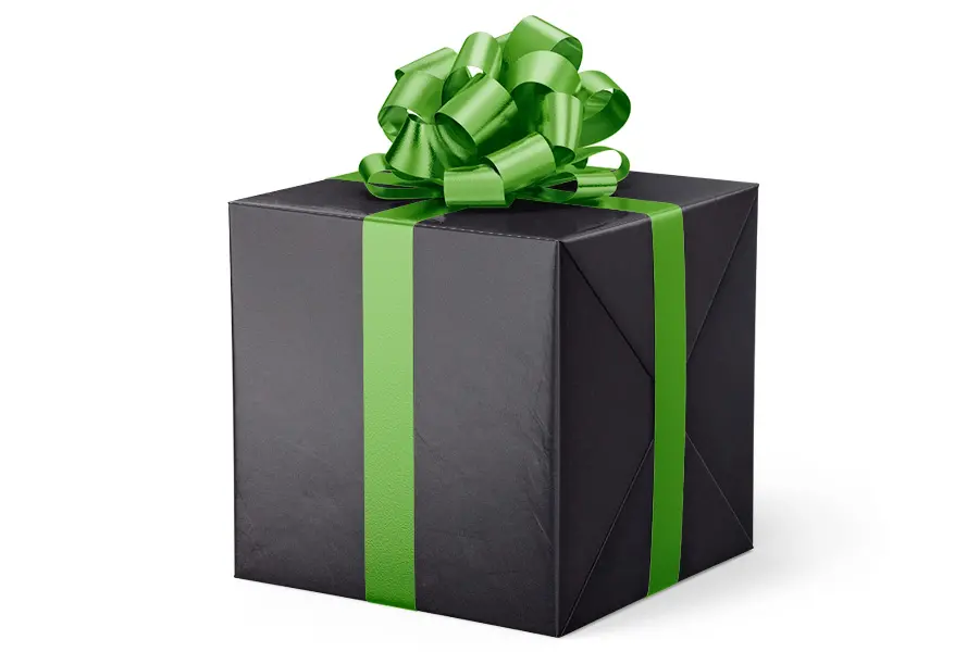 24W x 417 ft, Everyday Wrapping Paper, Black Kraft